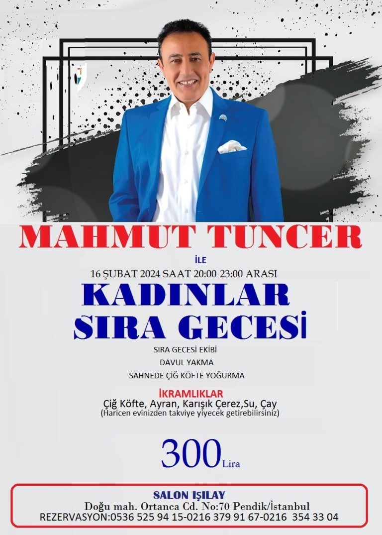 Mahmut Tuncer ile Kadınlar Sıra Gecesi