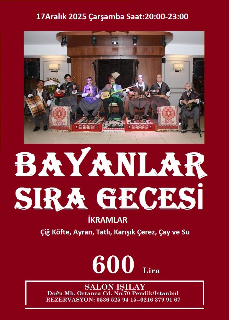 15 Mayıs 2024 Kadınlar Sıra Gecesi