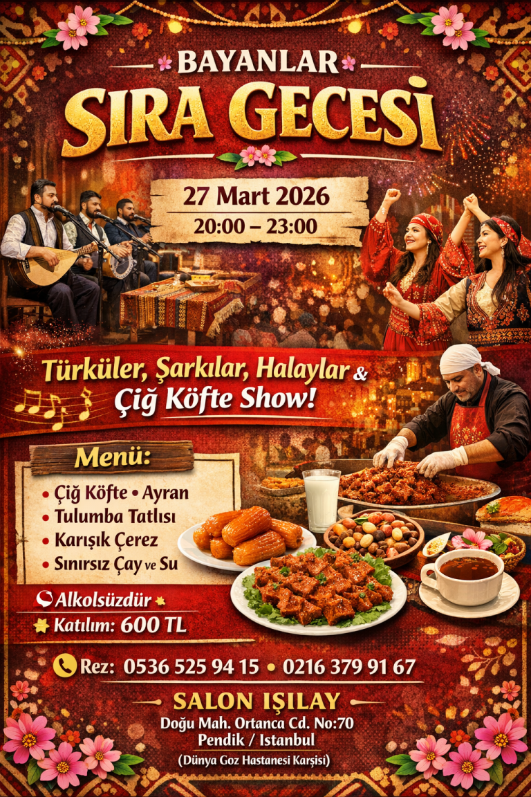 27 Mart 2026 Kadınlar Sıra Gecesi